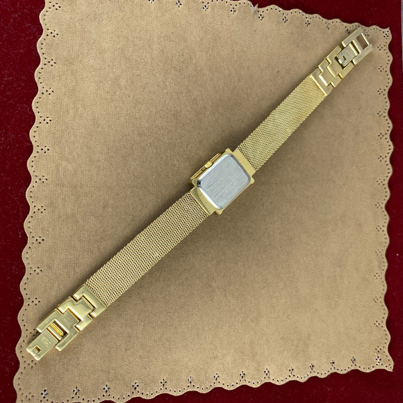 Anne Klein Peak a Boo Gold Mesh Bracelet and Watch main image 6